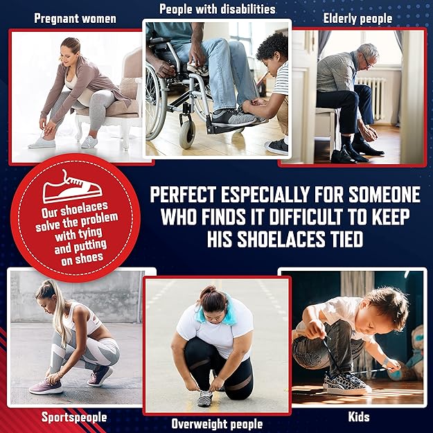 RECKNEY No Tie Shoe Laces for Kids and Adults (1)